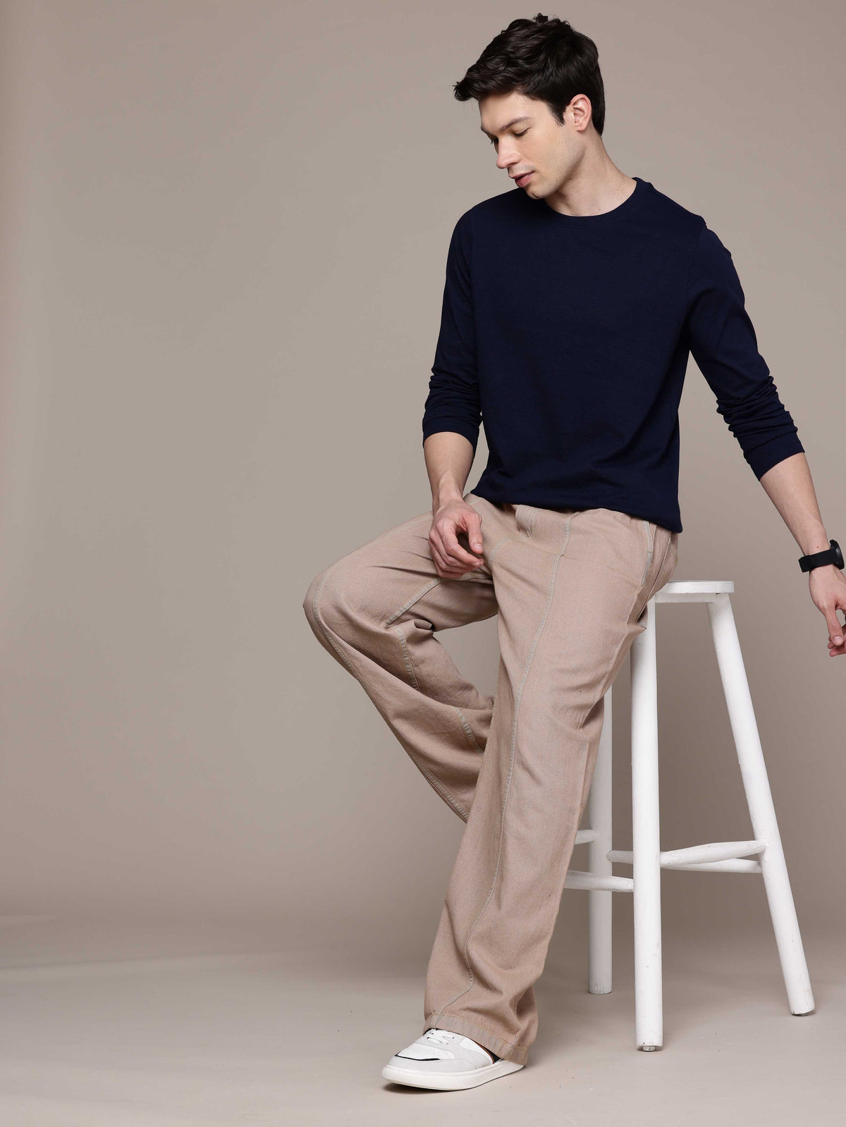 Mens Long Sleeve Navy