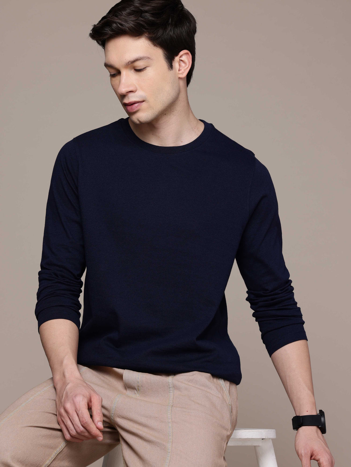 Mens Long Sleeve Navy