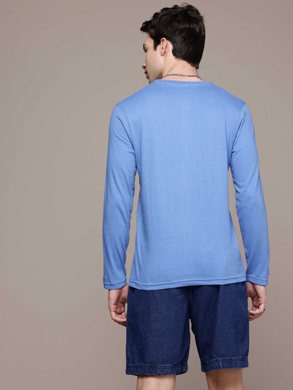 Mens Long Sleeve Sky Blue