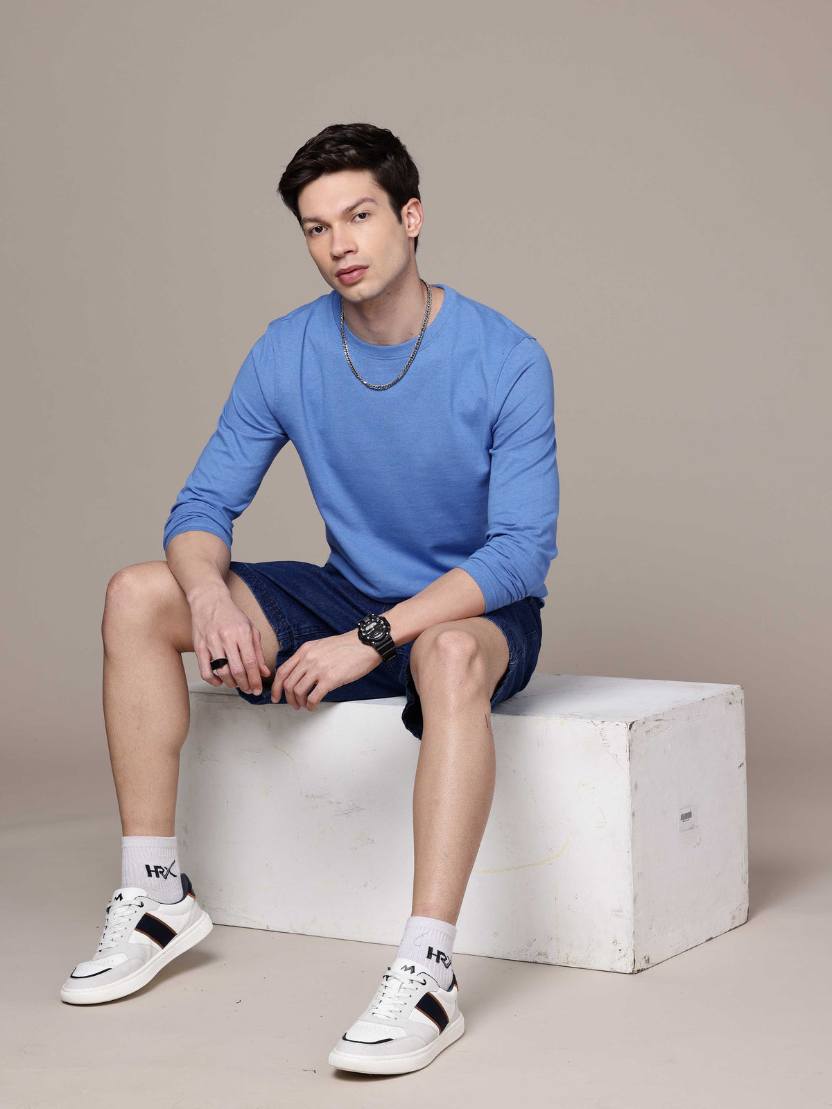 Mens Long Sleeve Sky Blue