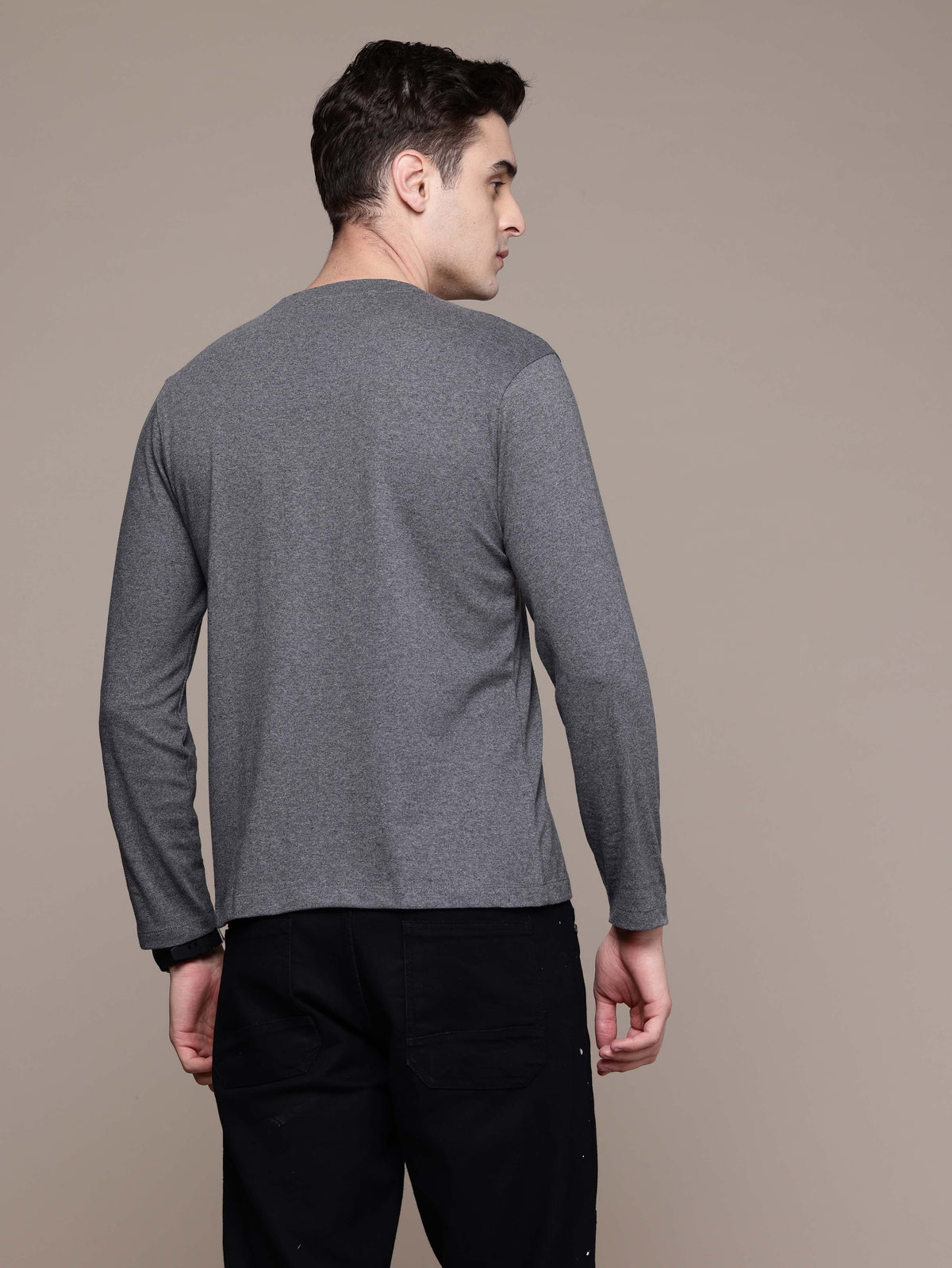 Long Sleeve Andhra Melange  T-Shirt