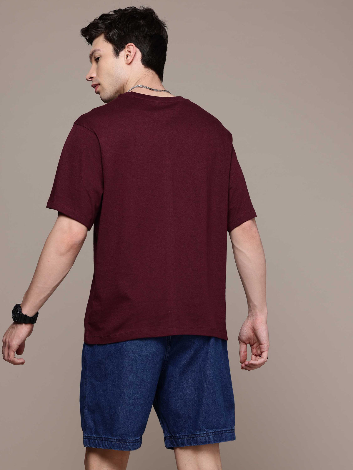Burgundy Oversized Tees