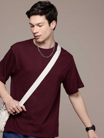 Burgundy Oversized Tees