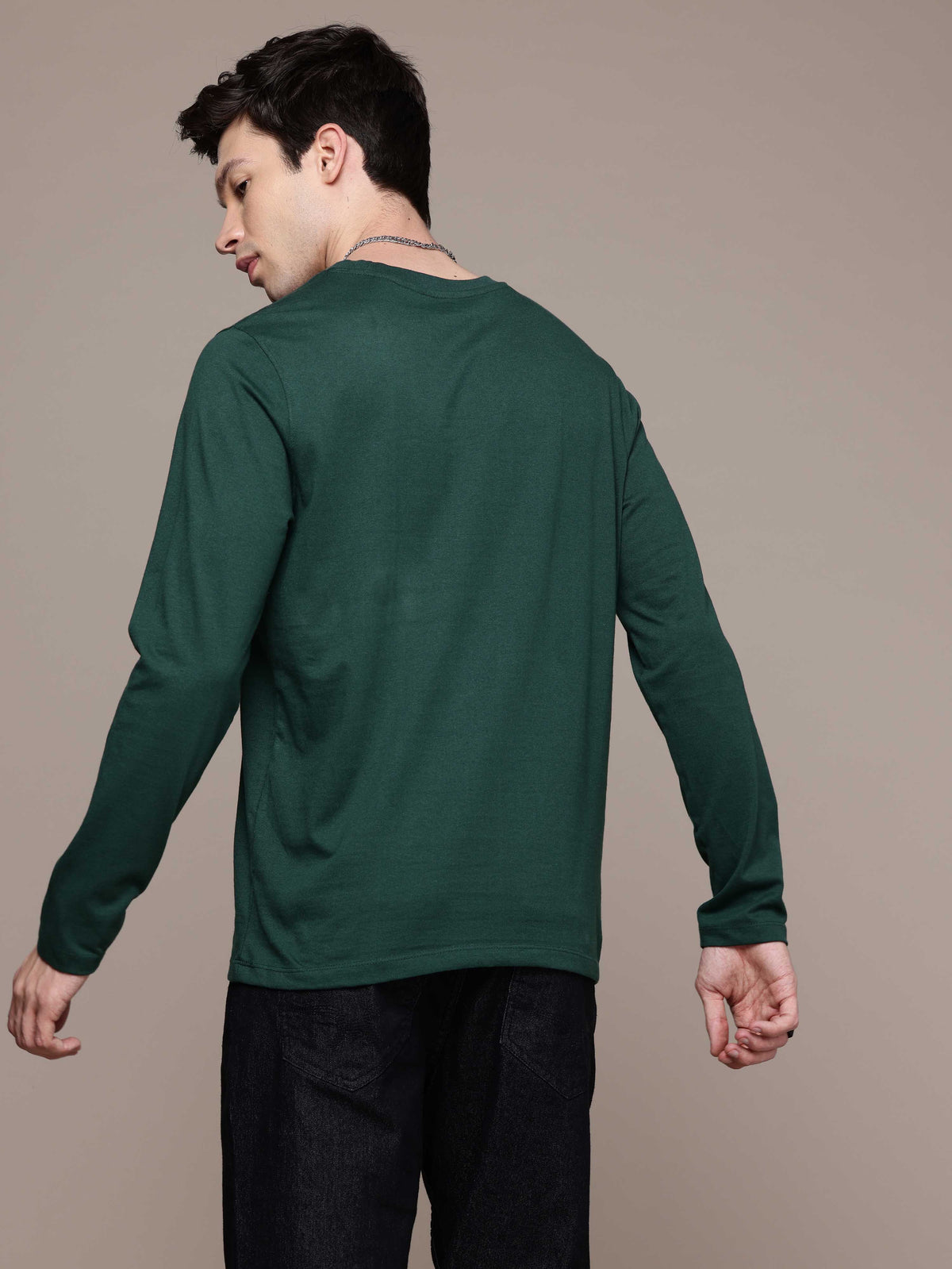 Mens Long Sleeve Bottle Green