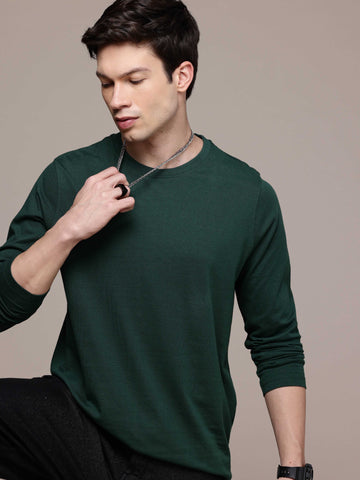 Mens Long Sleeve Bottle Green
