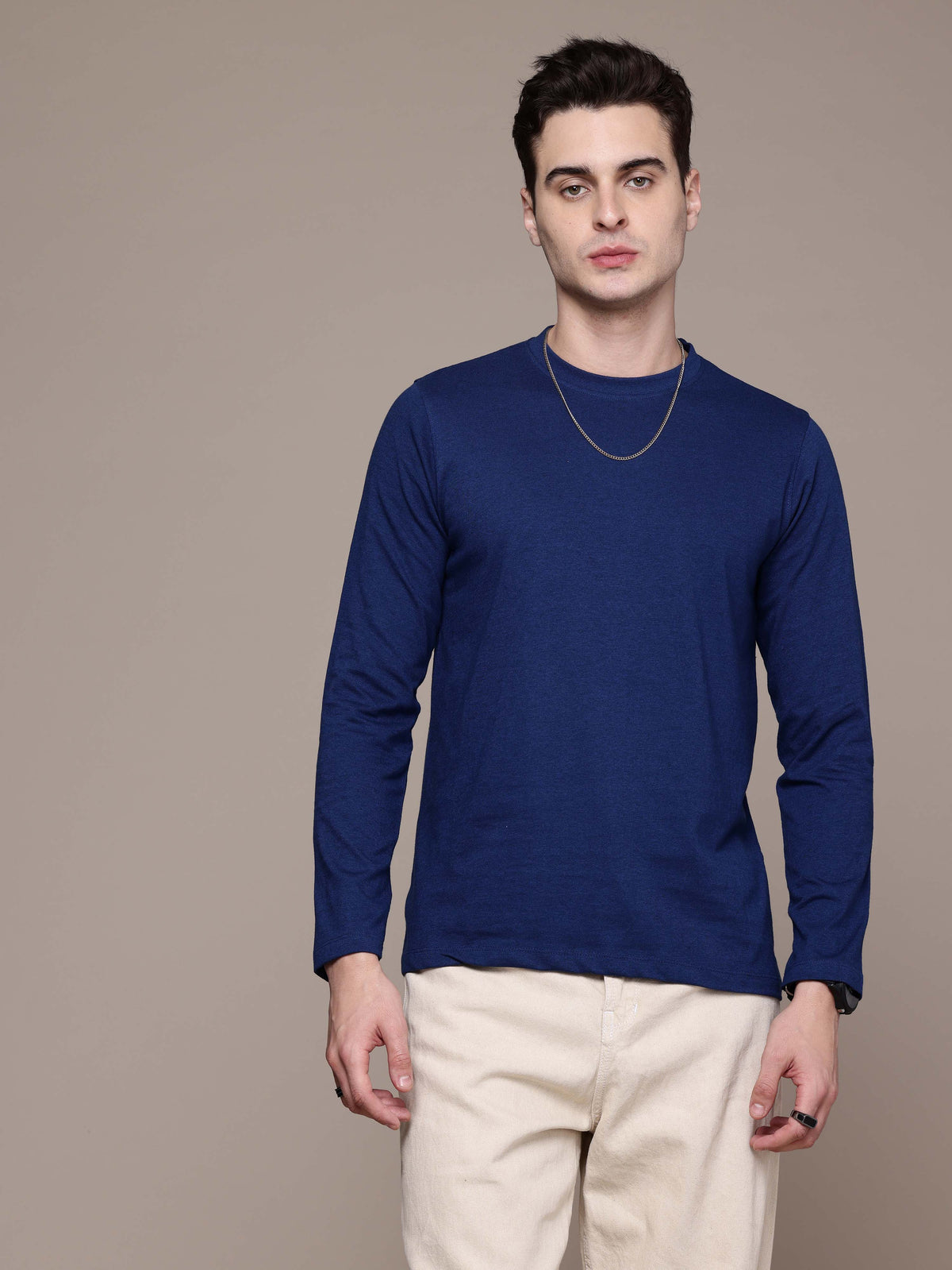 Long Sleeve Airforce Blue  T-Shirt