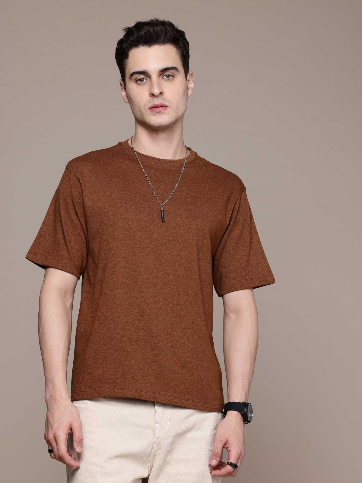 Mustard Brown Oversized Tees