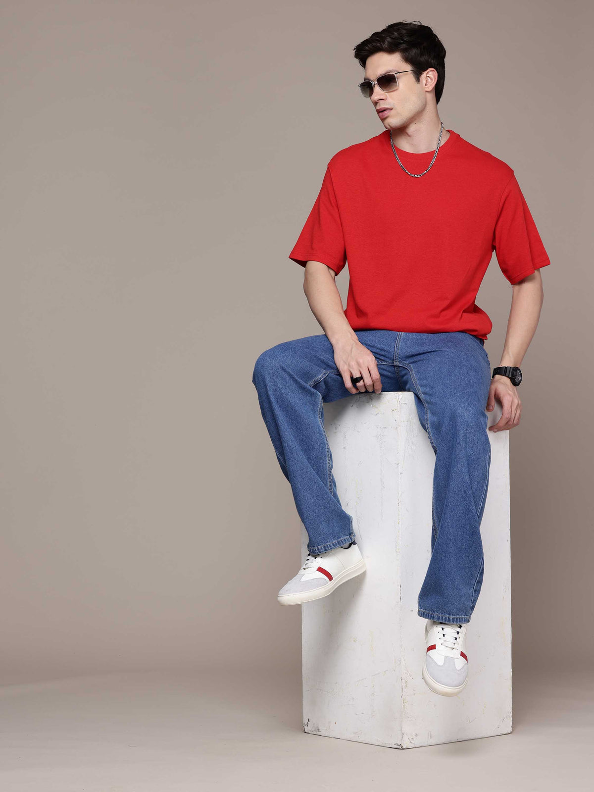 Red Oversized Tees