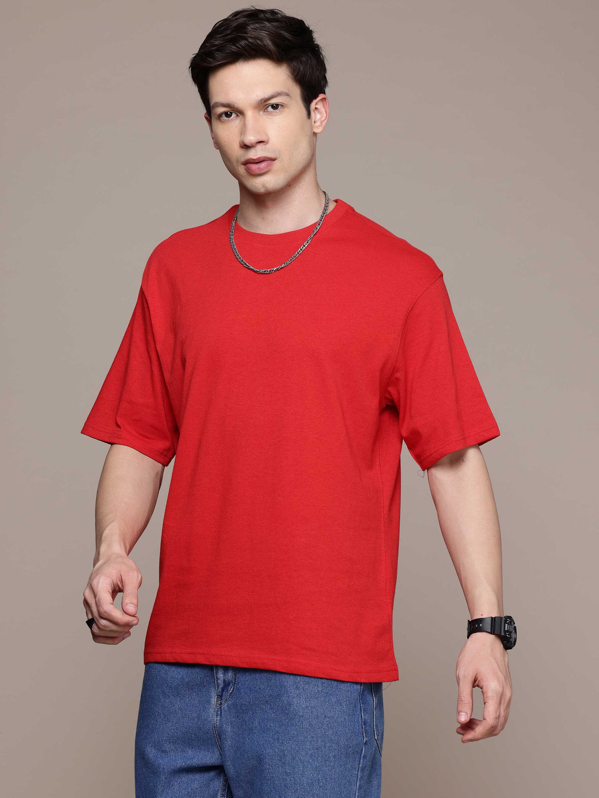 Red Oversized Tees