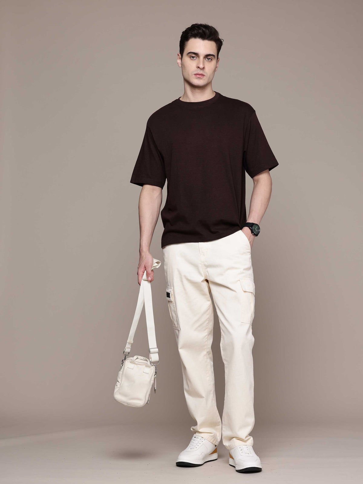 Coffee Brown Oversized Tees