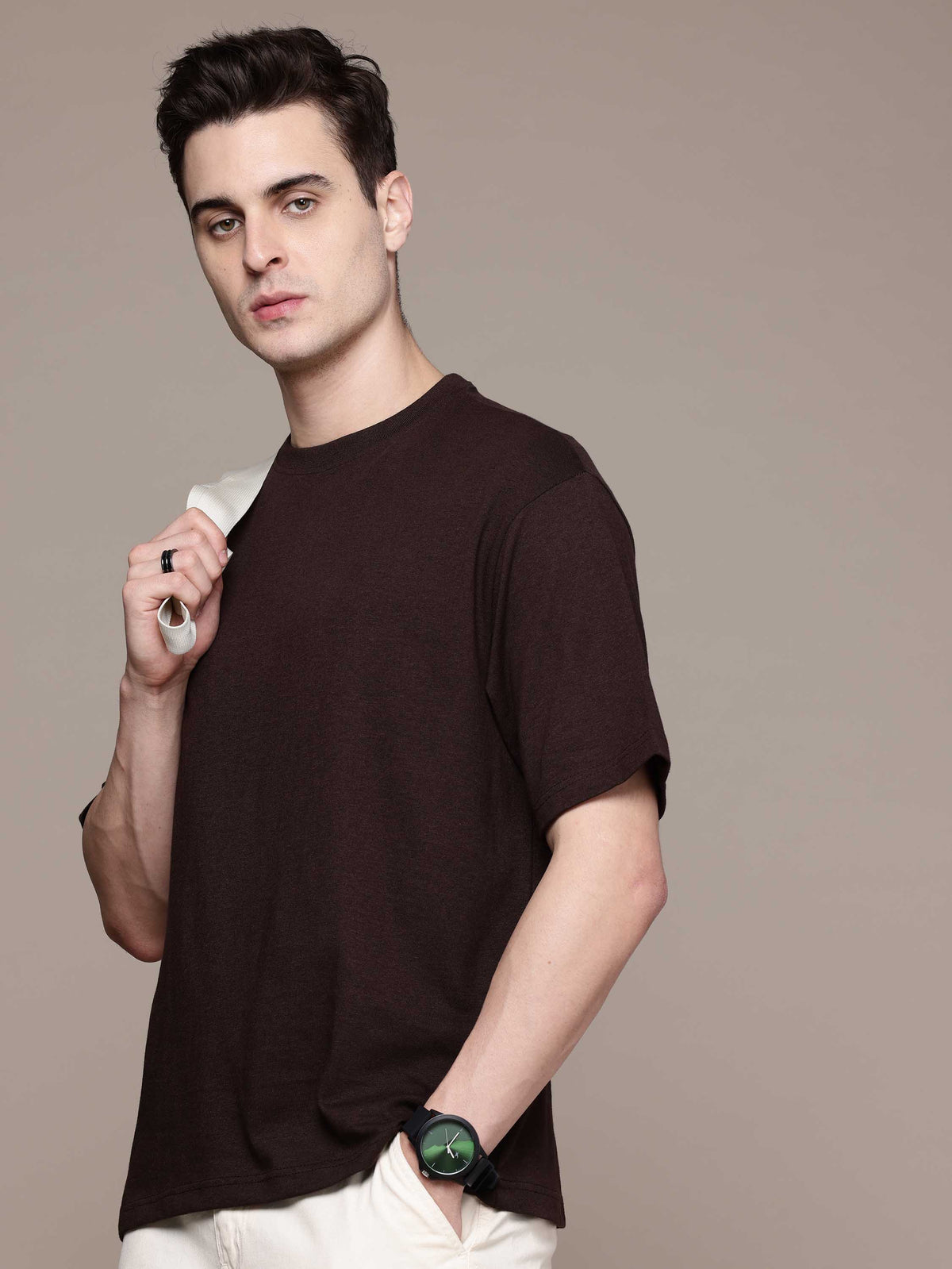 Coffee Brown Oversized Tees