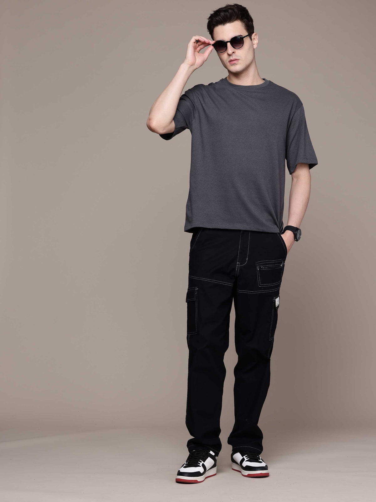 Steel Grey Oversized Tees