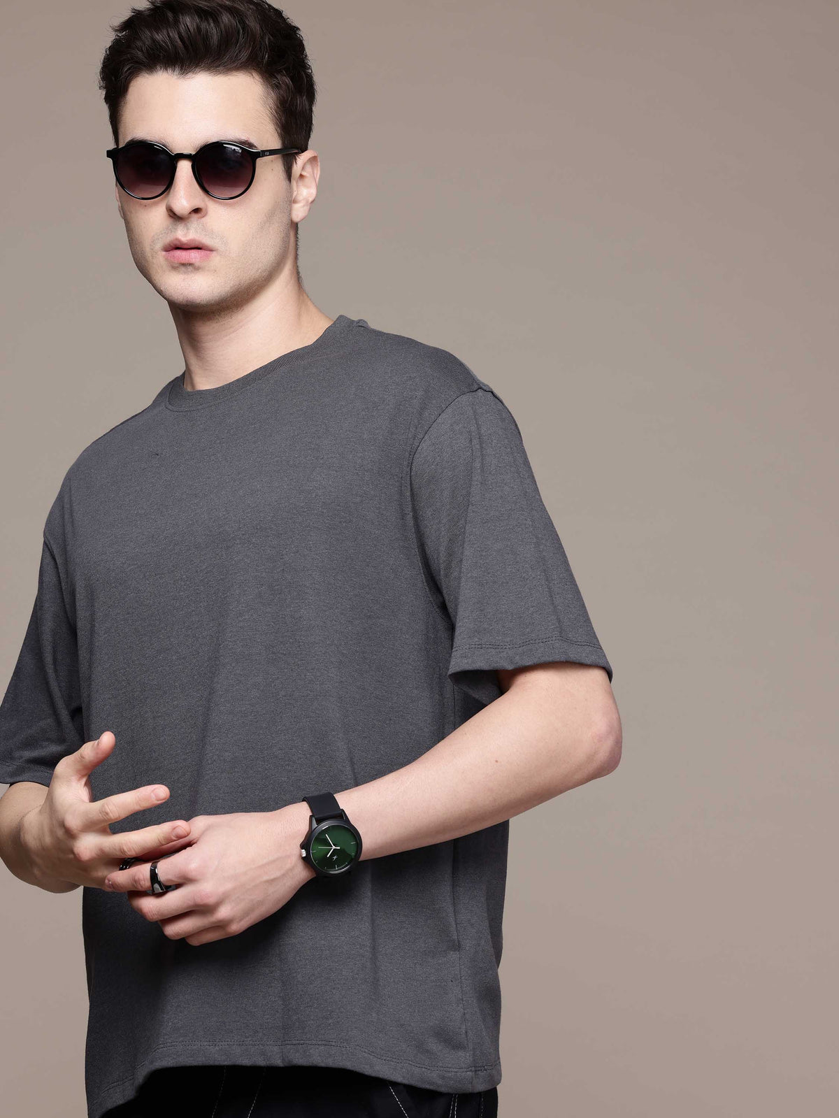 Steel Grey Oversized Tees
