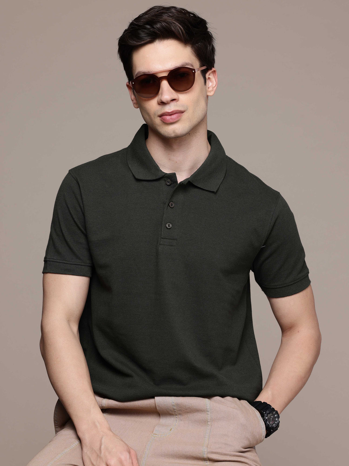Olive Green Polo T-Shirt