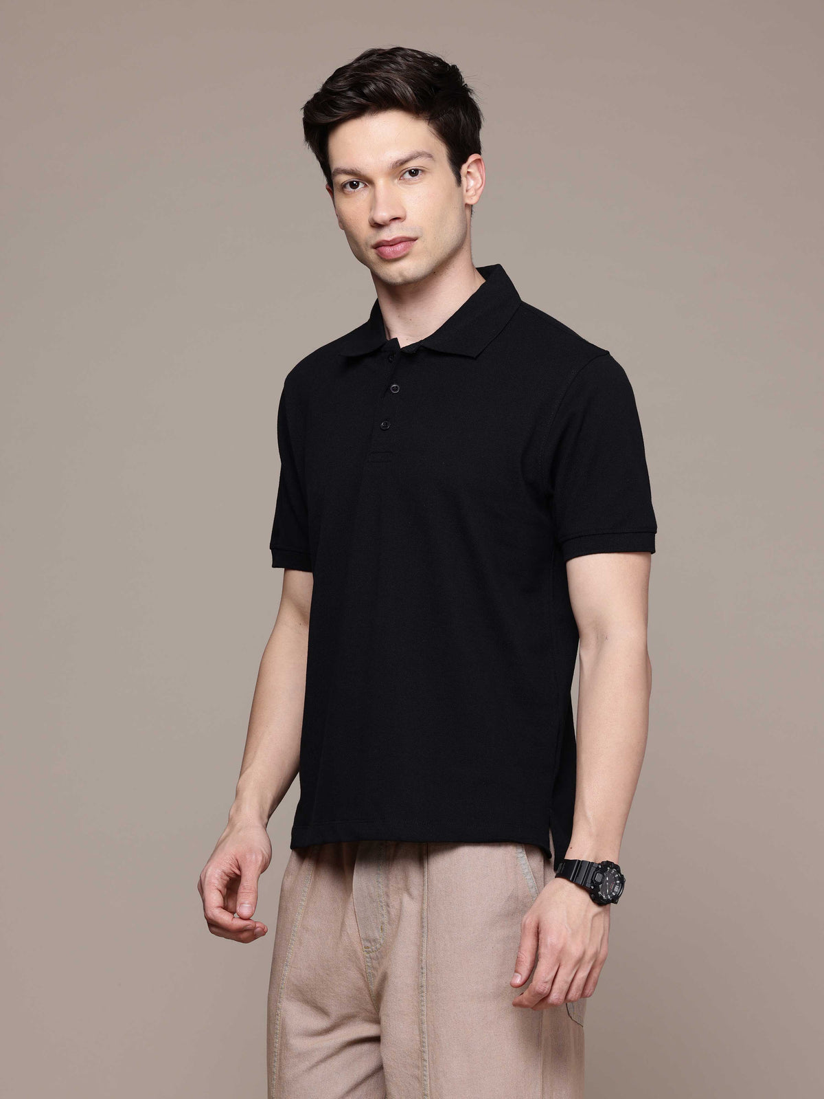 Black  Polo T-Shirt
