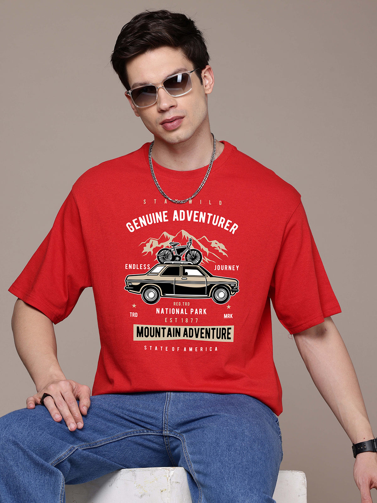 Graphic Oversized Adventure Tshirt