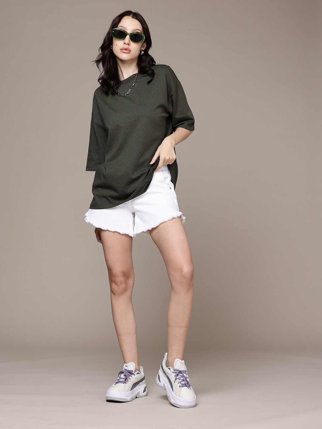 Graphic Oversized T-Shirt Moon Lunar
