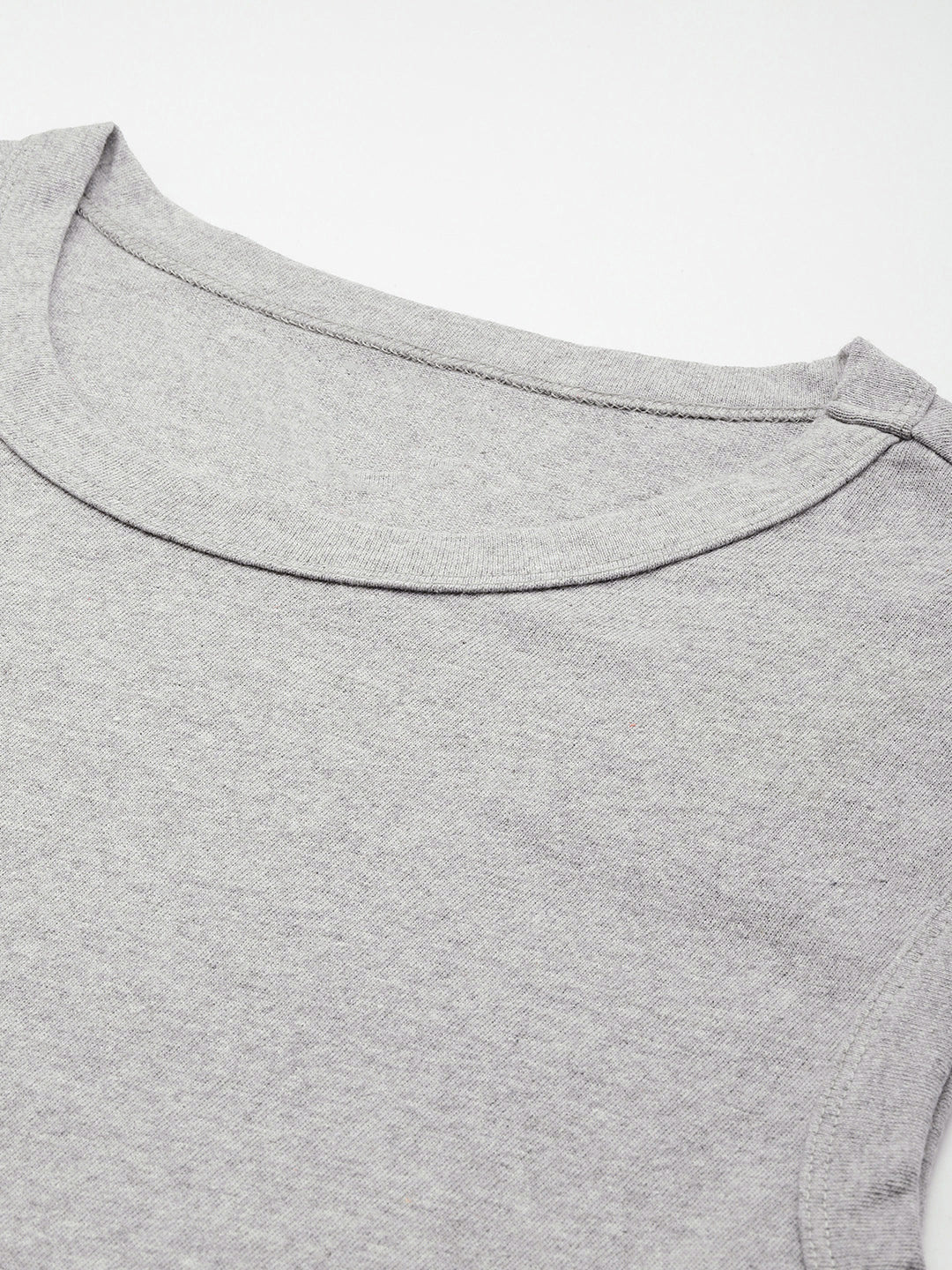 Sleeveless  Grey T-Shirt