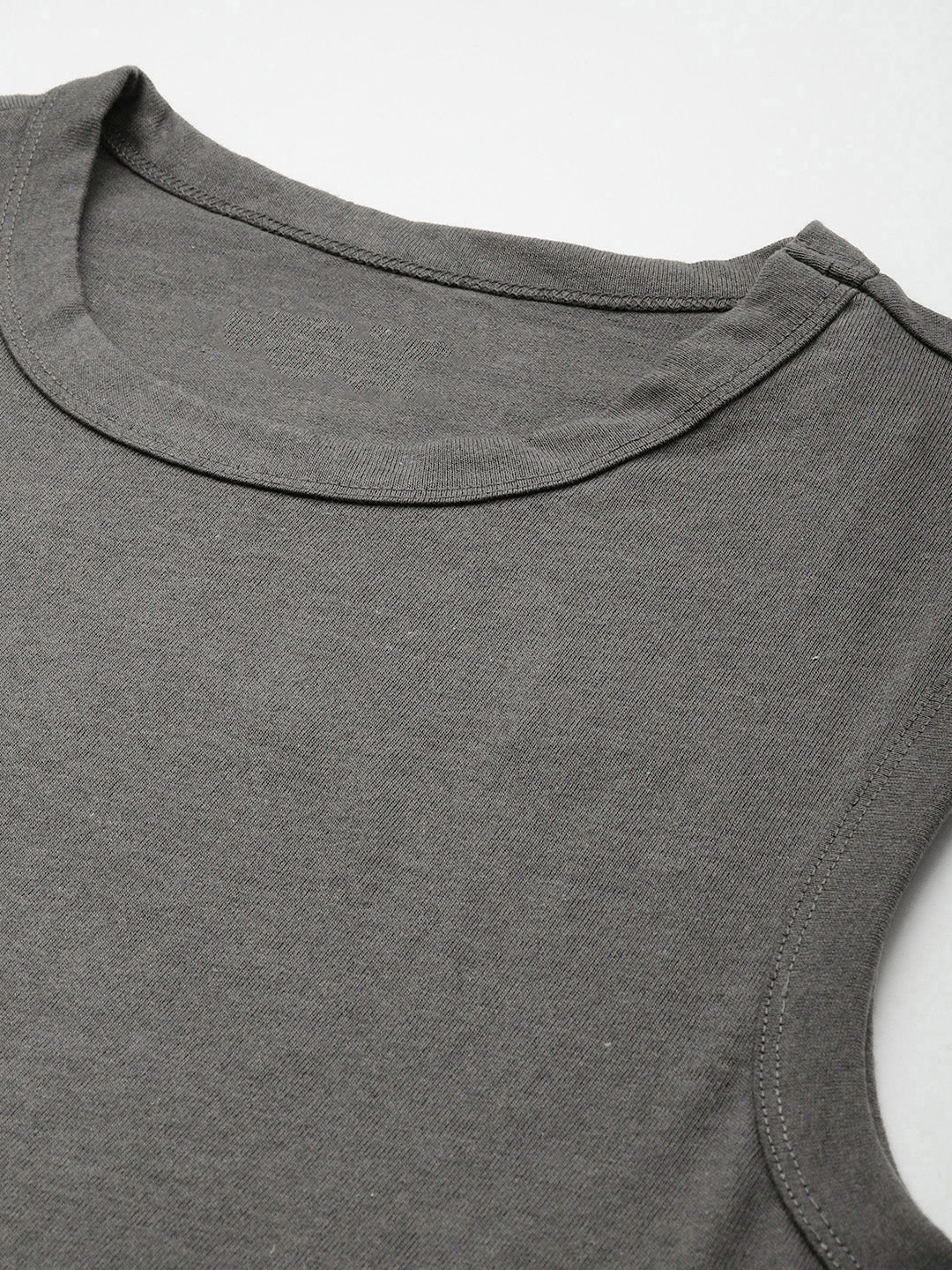 Sleeveless Steel Grey T-Shirt