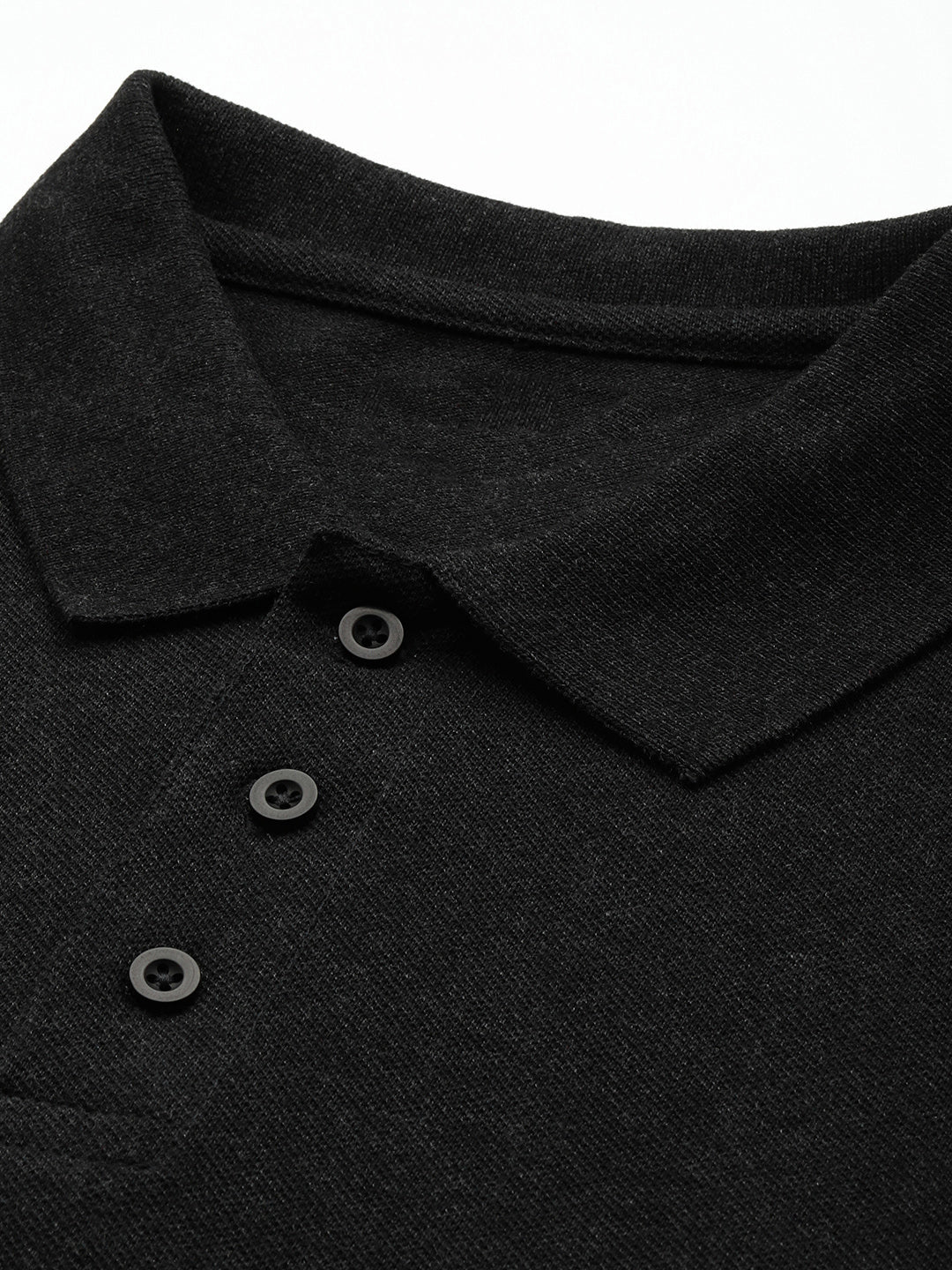 Charcoal Melange Polo T-Shirt