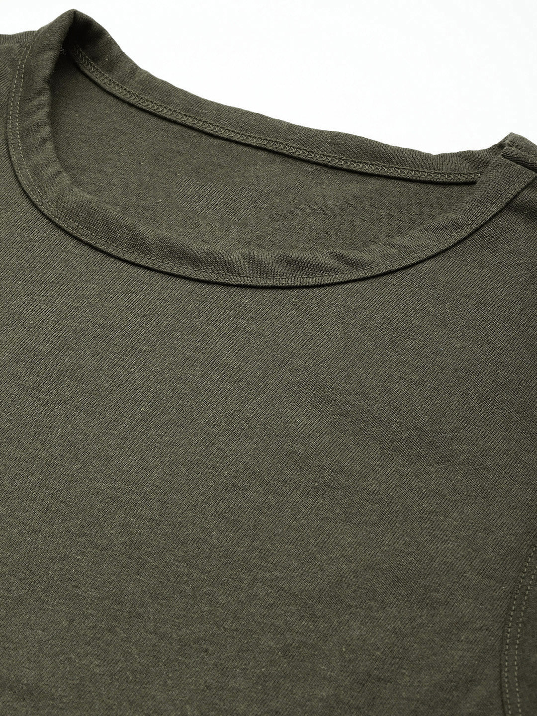 Sleeveless Olive Green T-Shirt