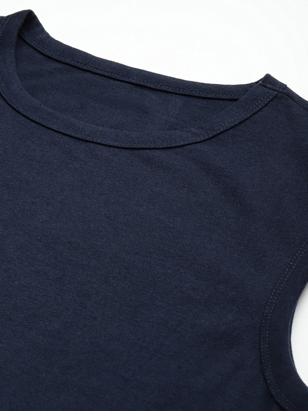 Sleeveless  Navy  T-Shirt