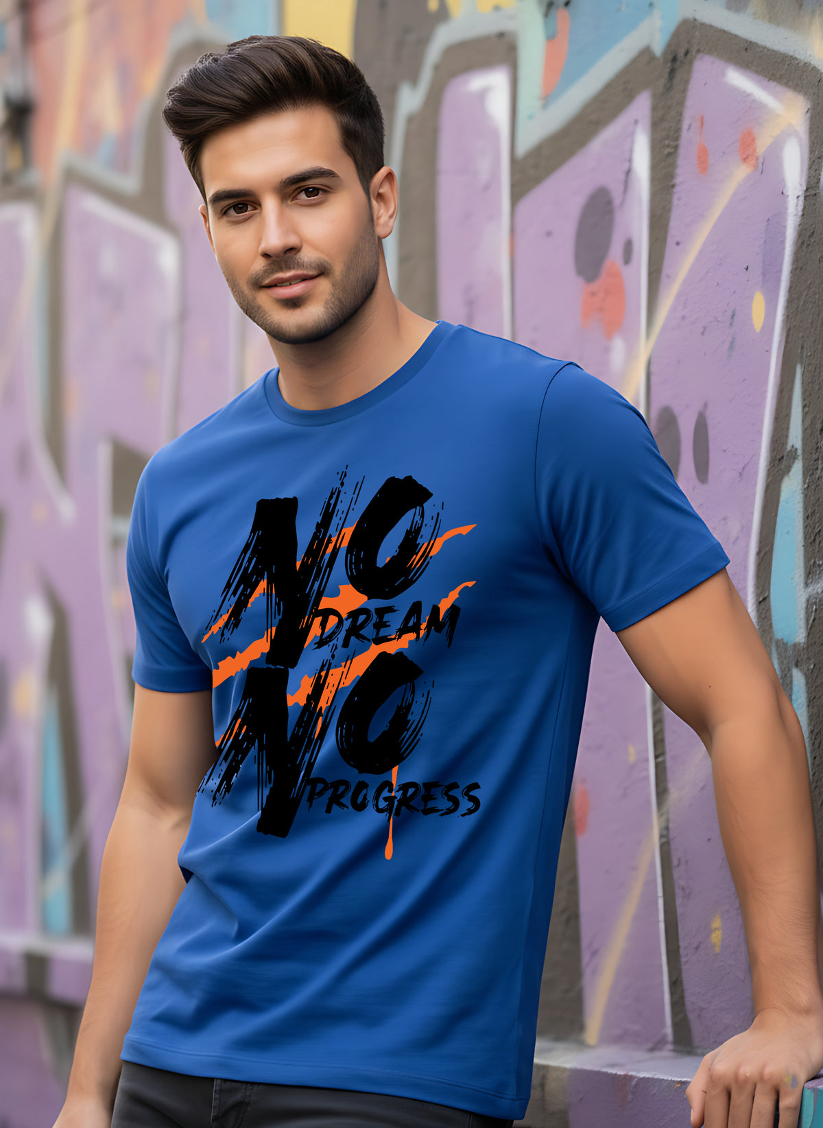 Mens Graphic Regular Half Sleeve T Shirt