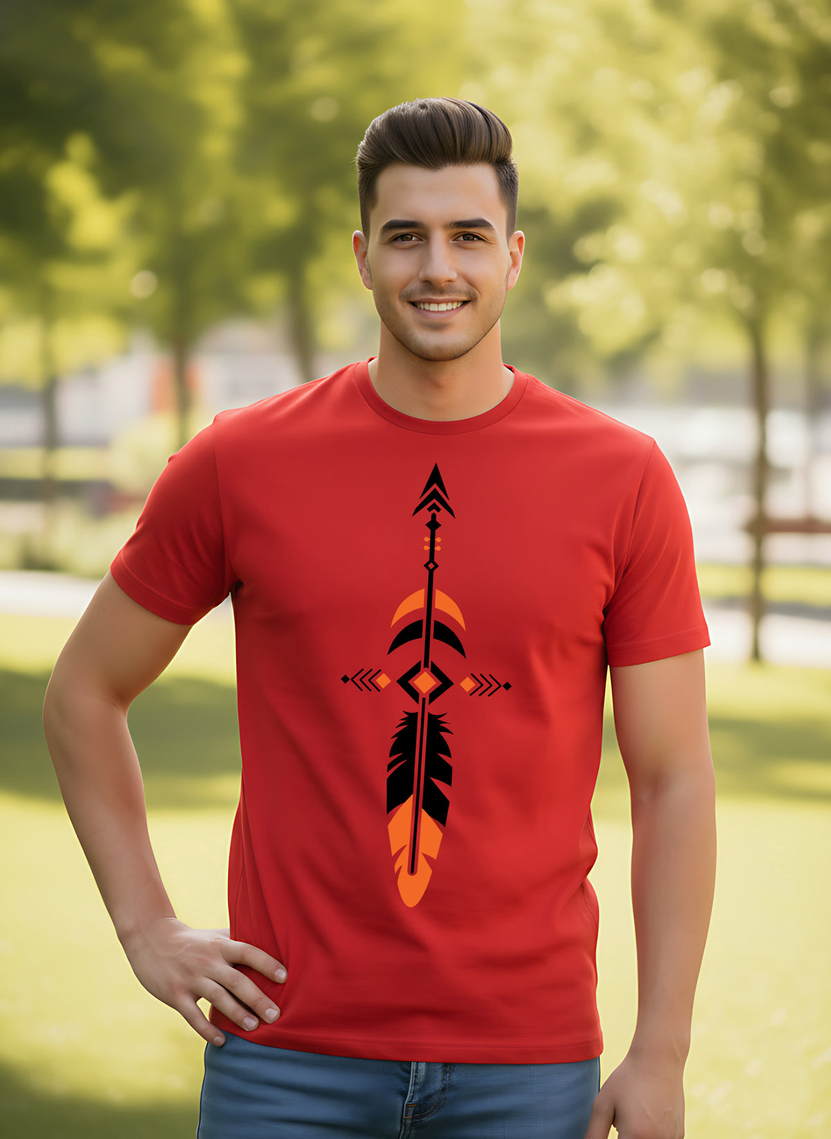 Mens Graphic Regular Half Sleeve T-Shirts