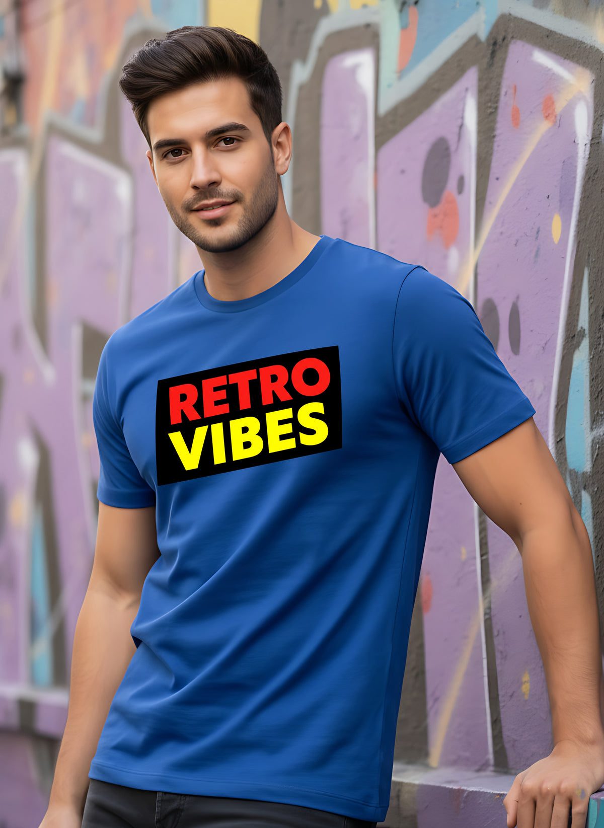 Mens Graphic Regular Half Sleeve T Shirt