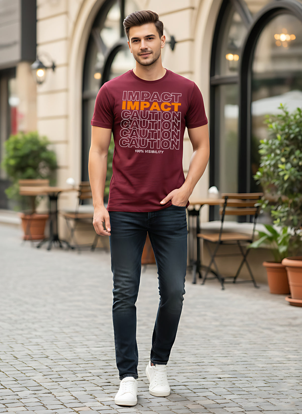 Mens Graphic Regular Half Sleeve T Shirt