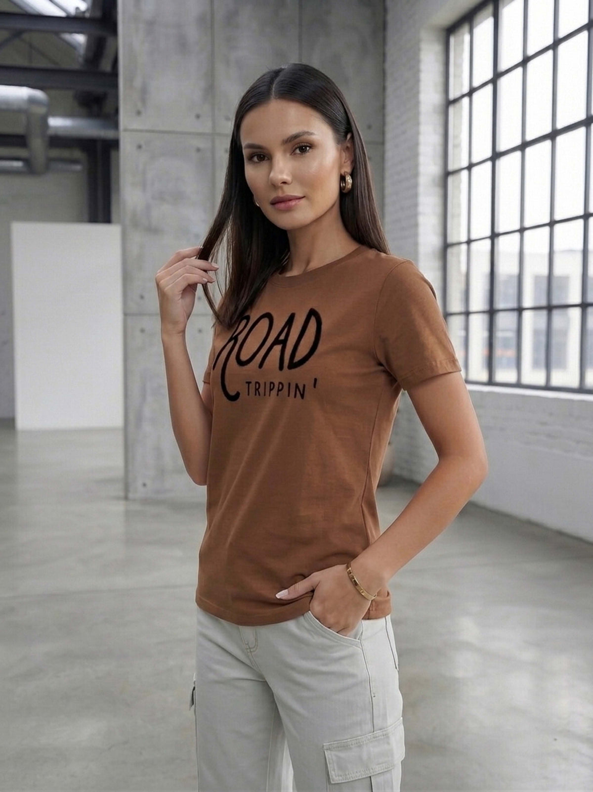 Half Sleeve Womens Regular T-Shirt