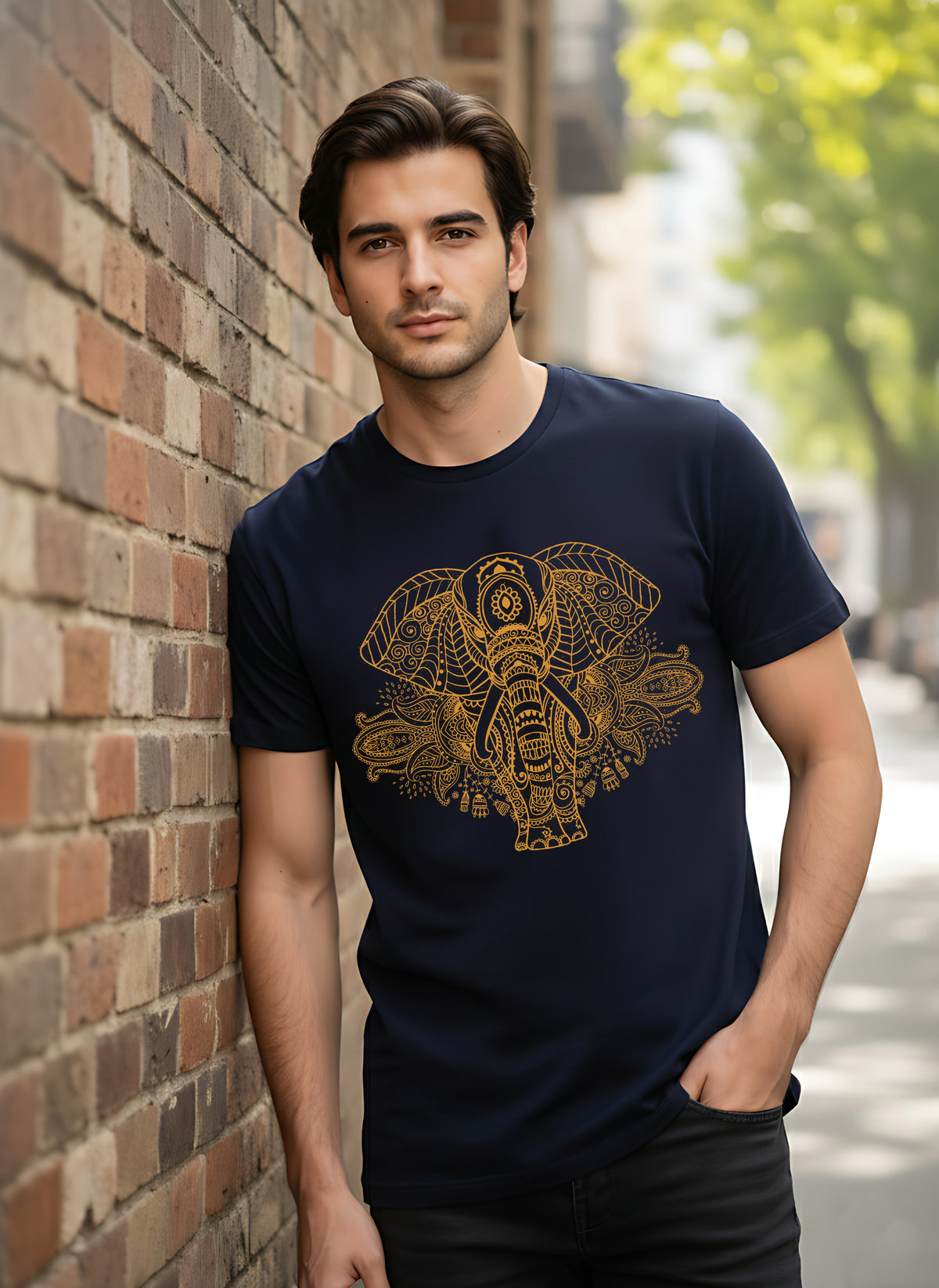 Mens Graphic Regular Half Sleeve T Shirt