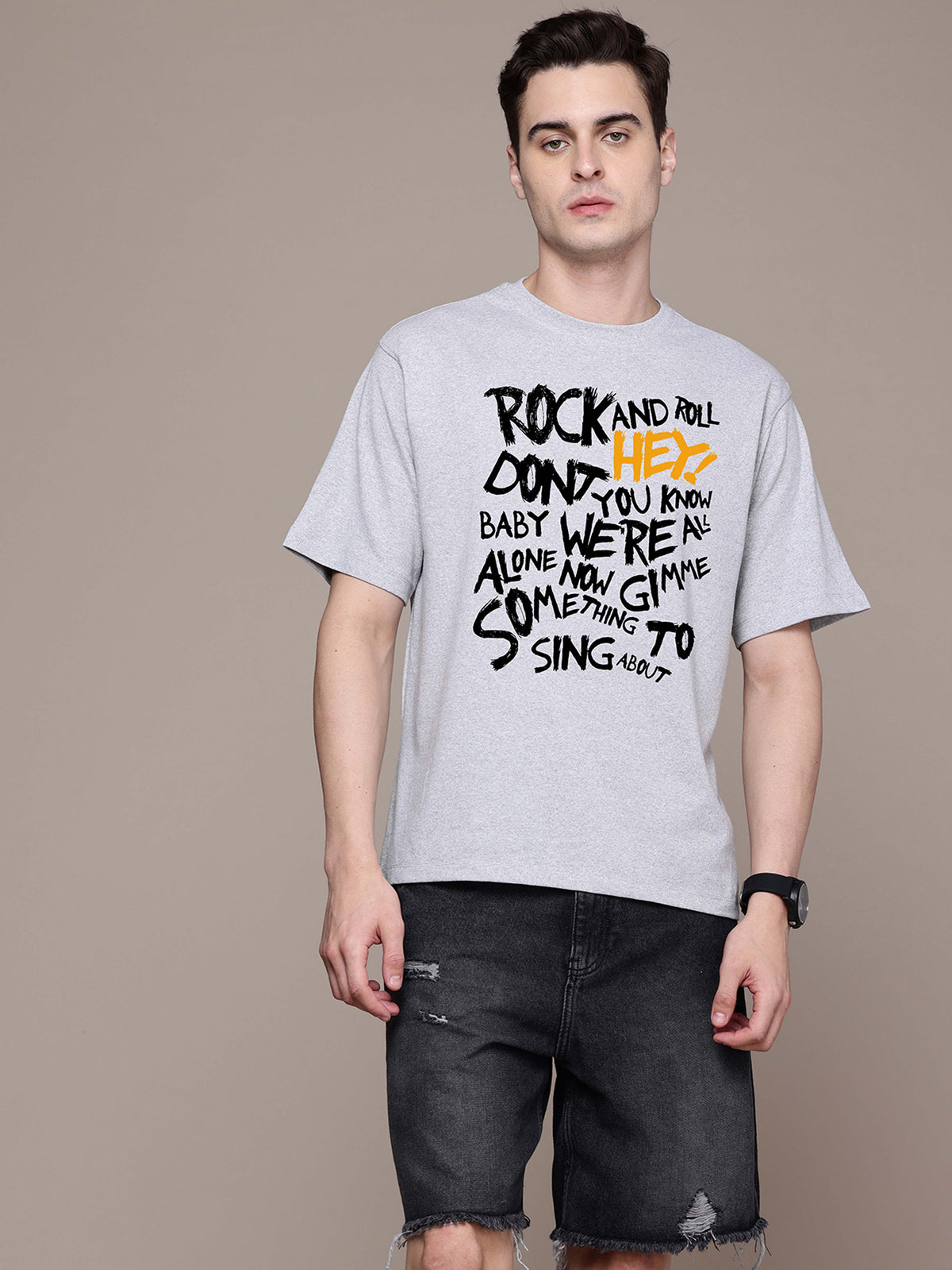 Graphic Oversized Rock Tshirt