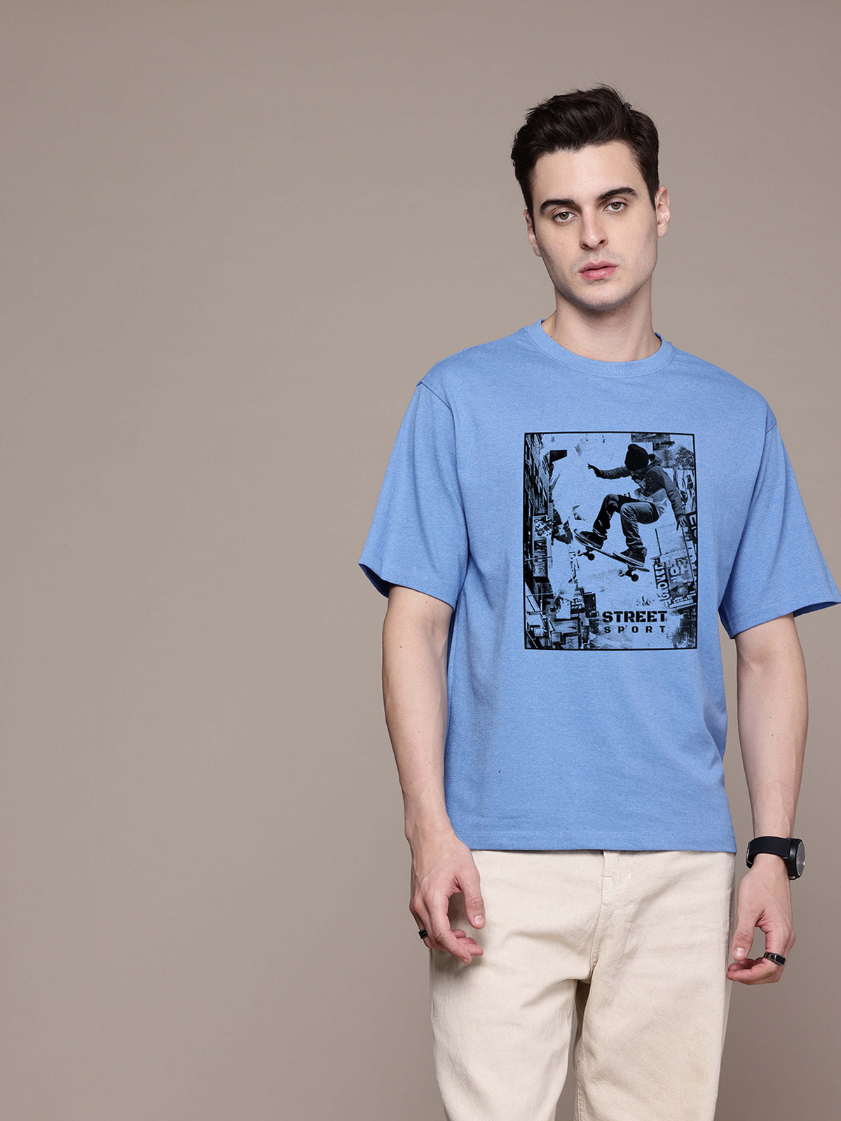 Graphic Oversized Street Sports Tshirt