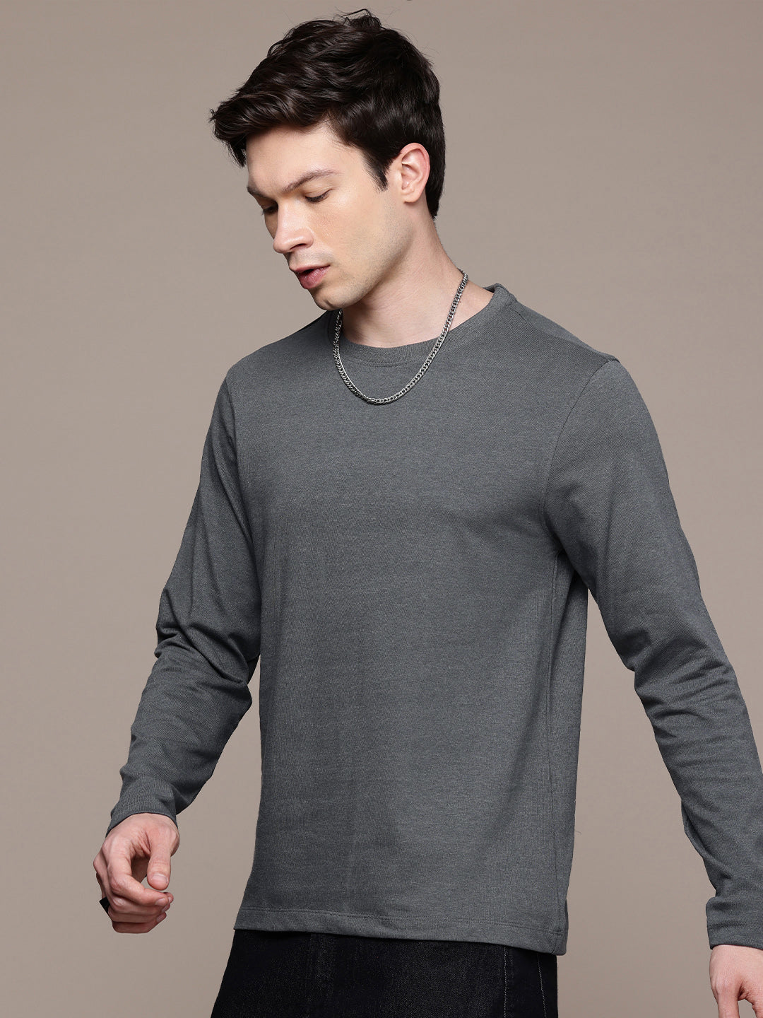 Long Sleeve Steel Grey T-Shirt