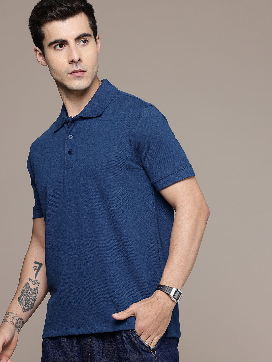 Airforce Blue Polo T-Shirt