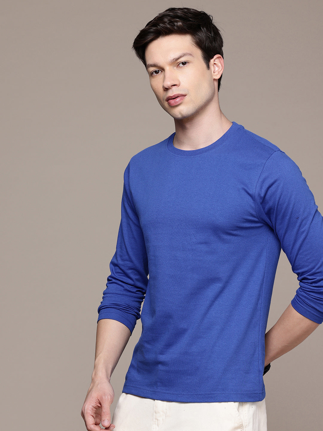 Long Sleeve Royal Blue T-Shirt