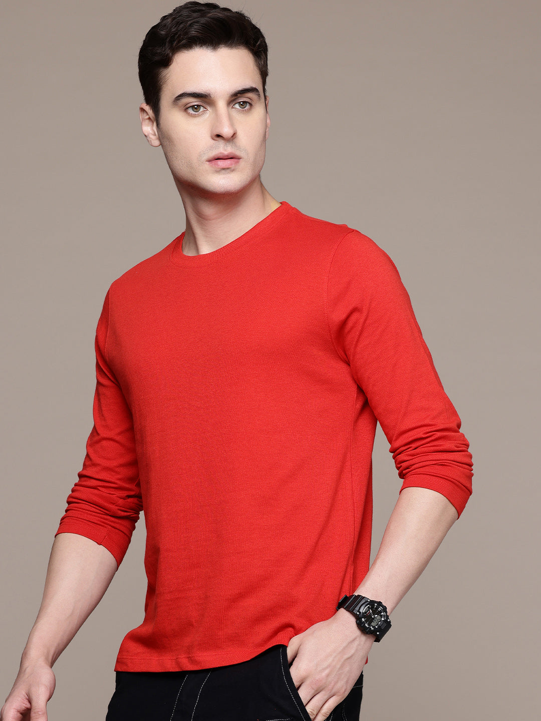 Long Sleeve Red T-Shirt