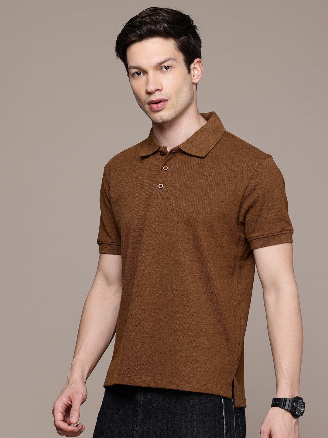 Mustard Brown  Polo T-Shirt
