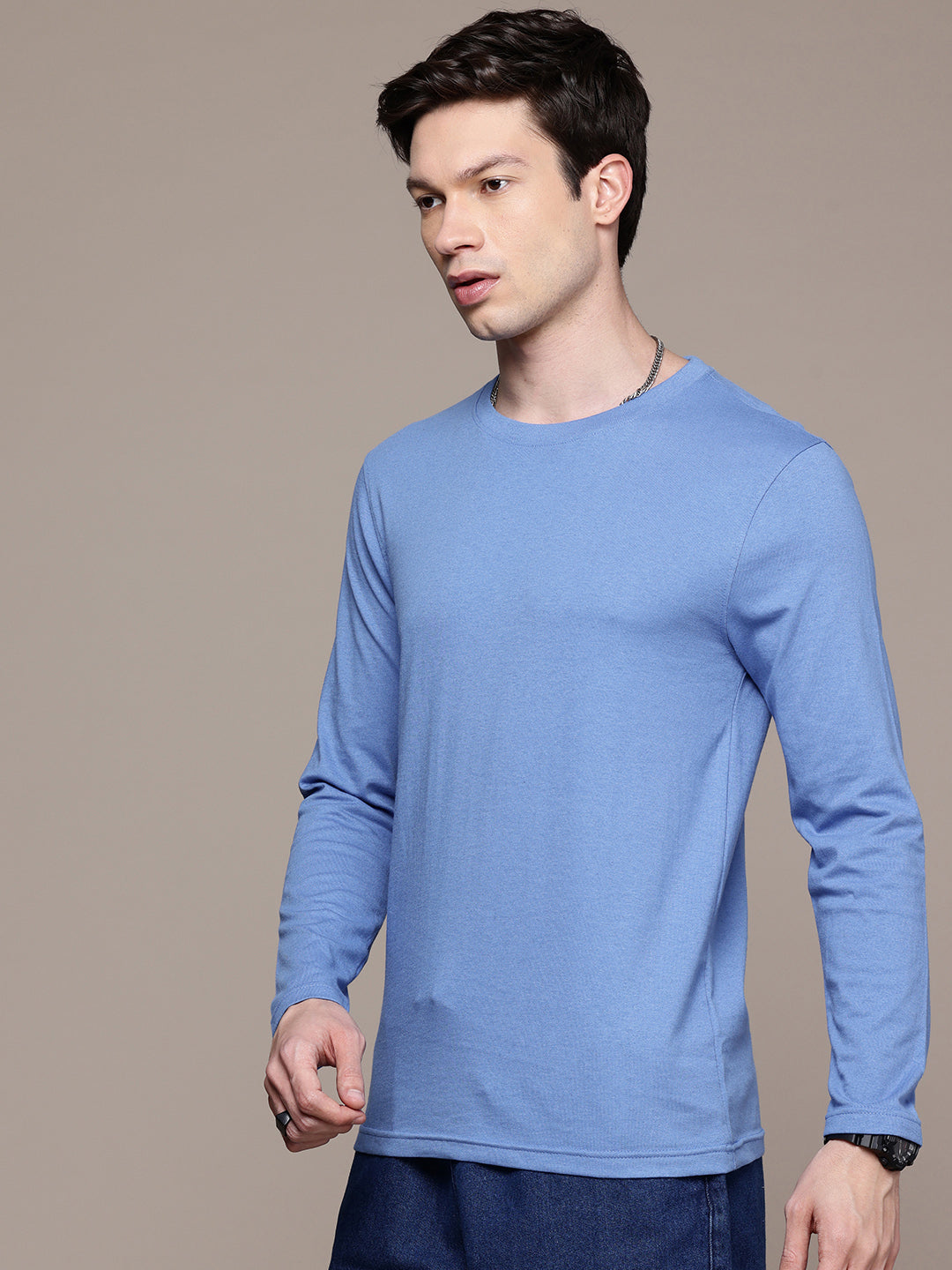 Long Sleeve Sky Blue T-Shirt