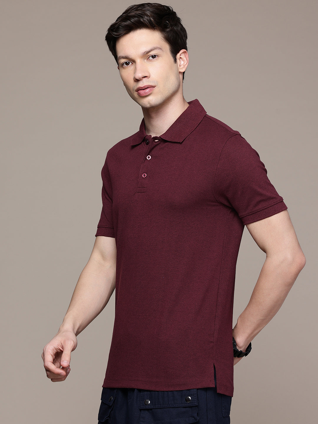 Burgundy Polo T-Shirt