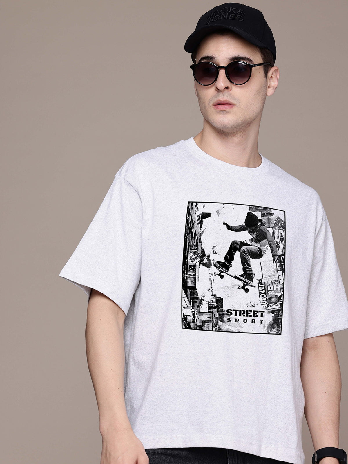 Graphic Oversized Street Sports Tshirt