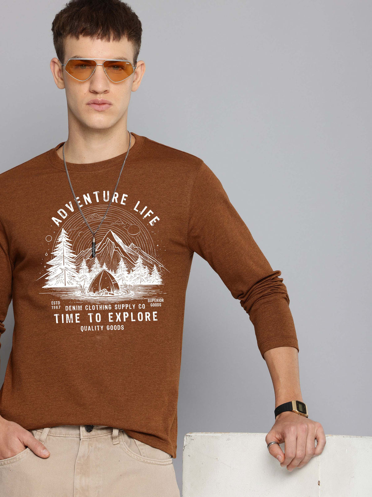 Mens Graphic Long Sleeve
