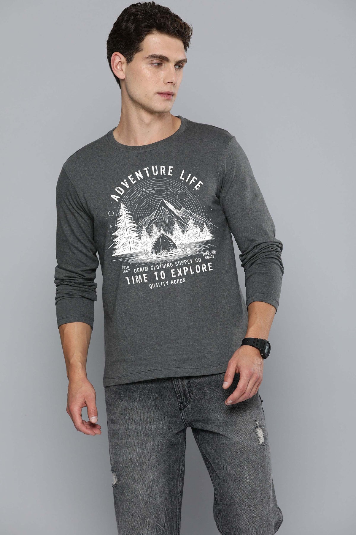 Mens Graphic Long Sleeve