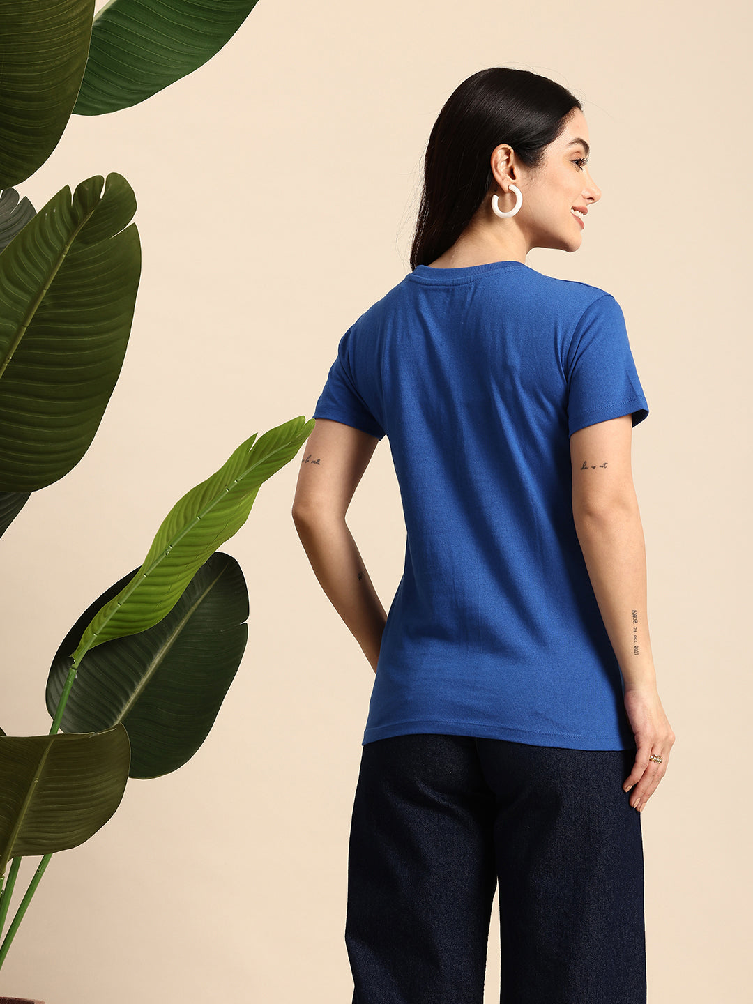 Half Sleeve  Royal Blue T-Shirt