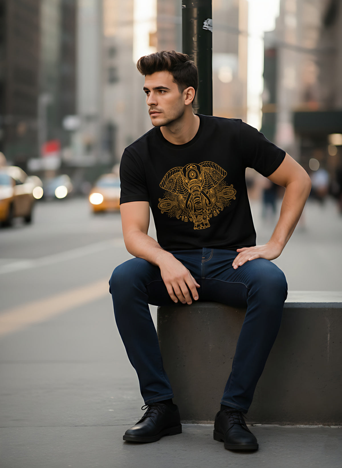 Mens Graphic Regular Half Sleeve T Shirt
