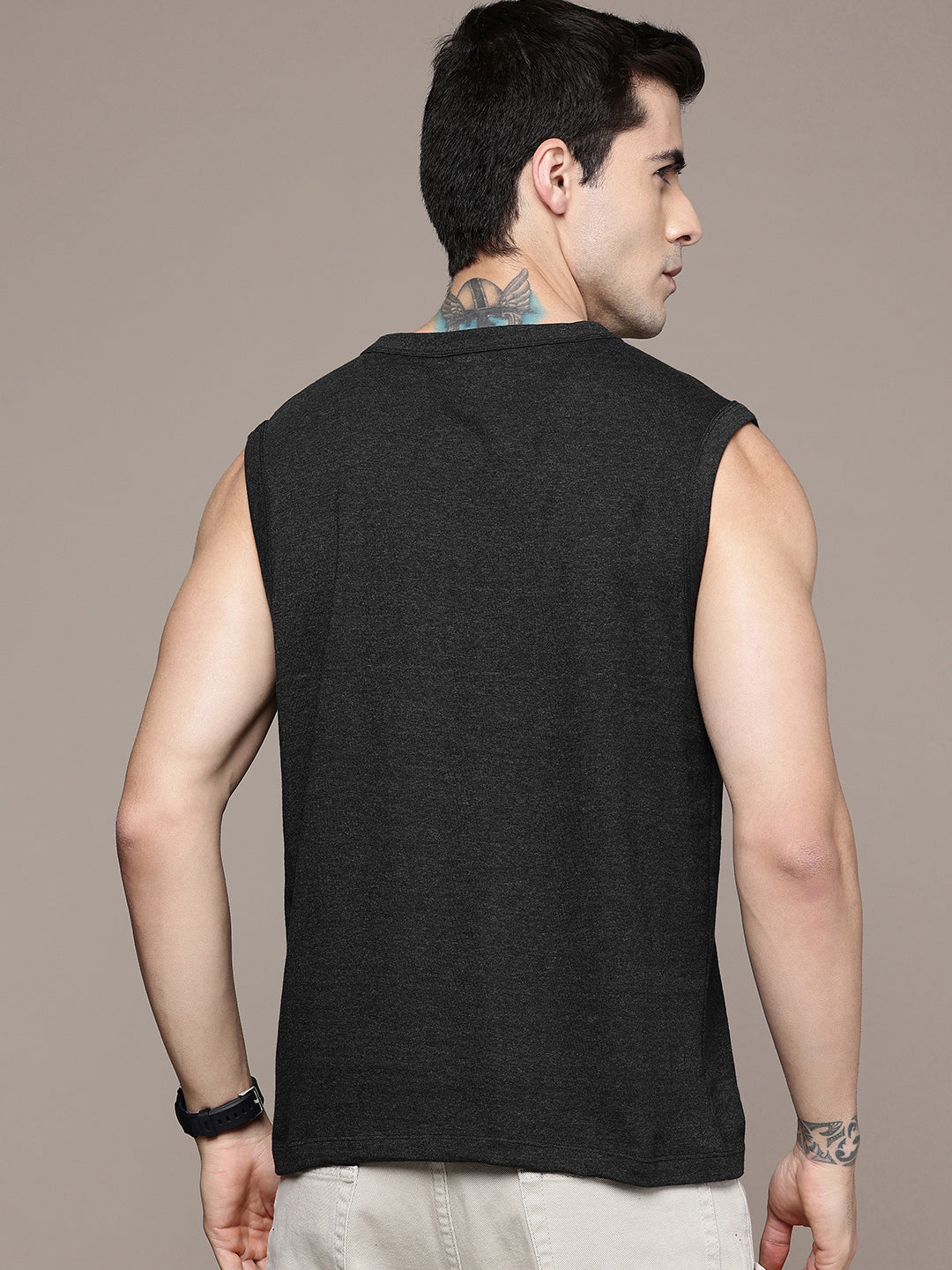 Sleeveless  Charcoal  T-Shirt
