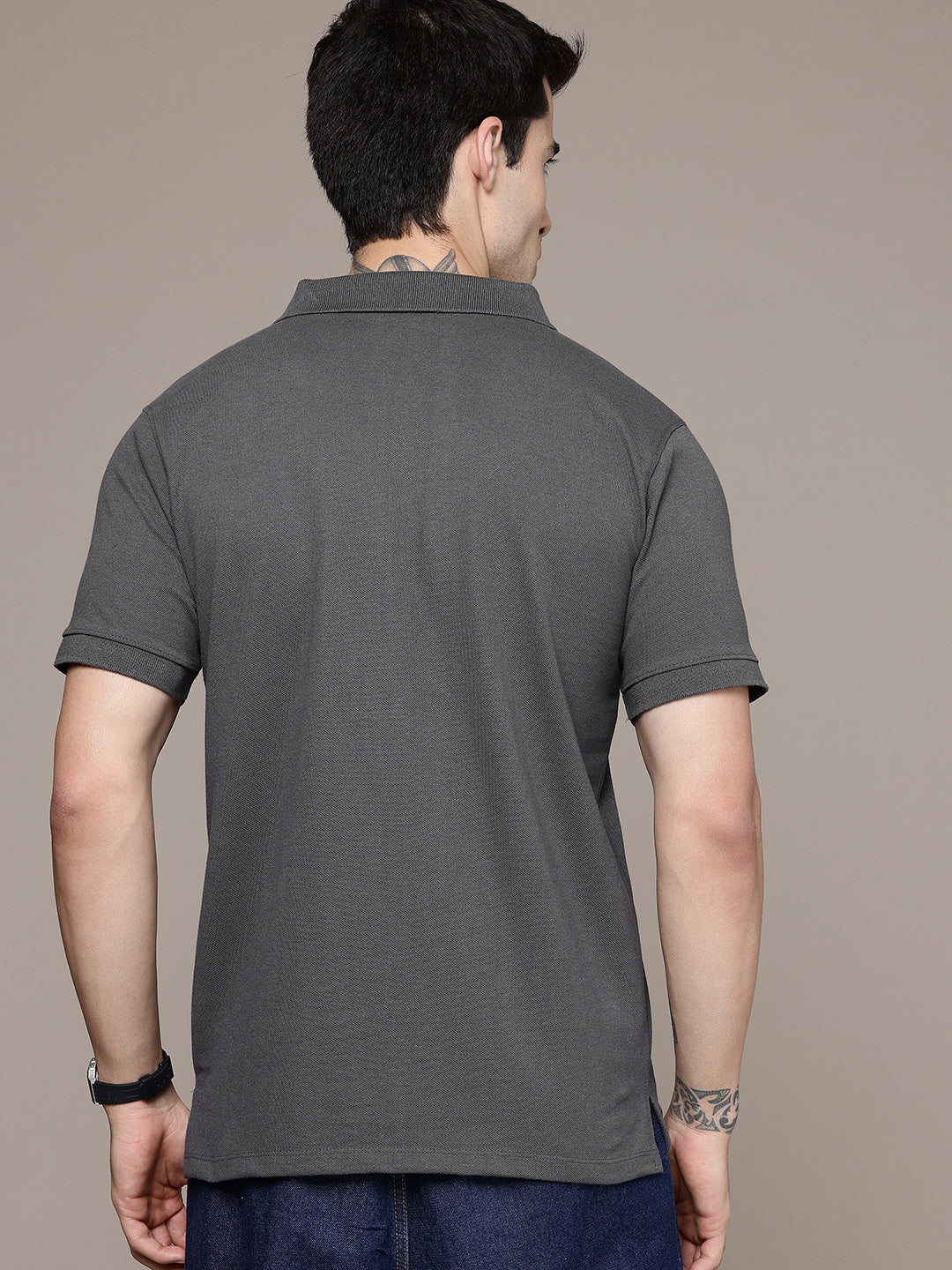 Steel Grey Polo T-Shirt