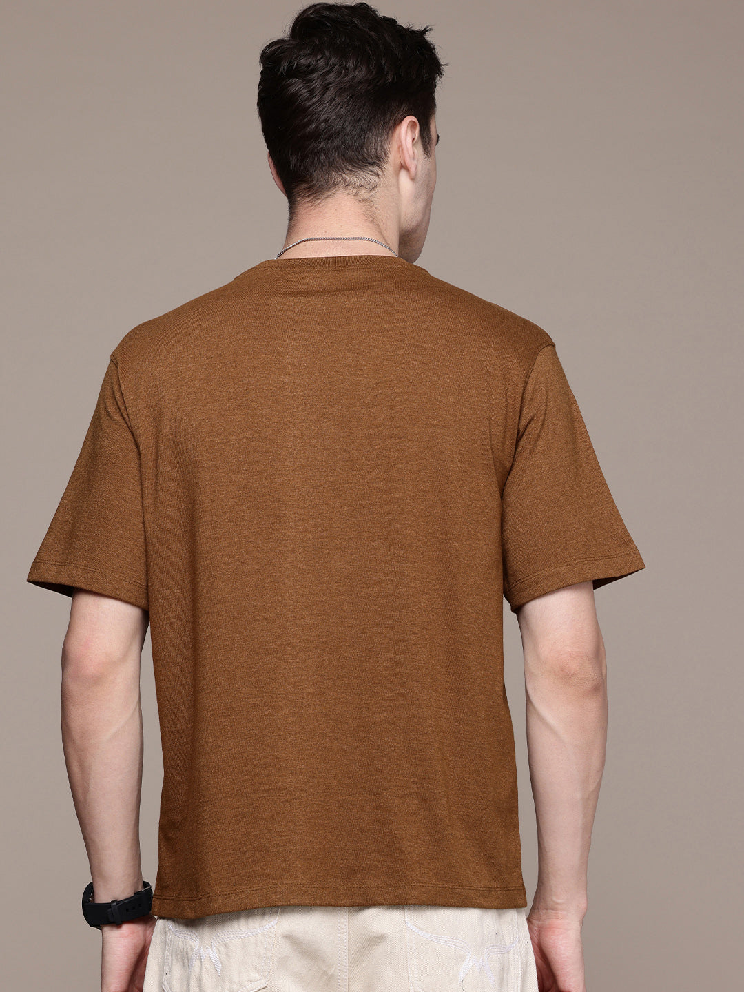 Oversized Mustard Brown T-Shirt