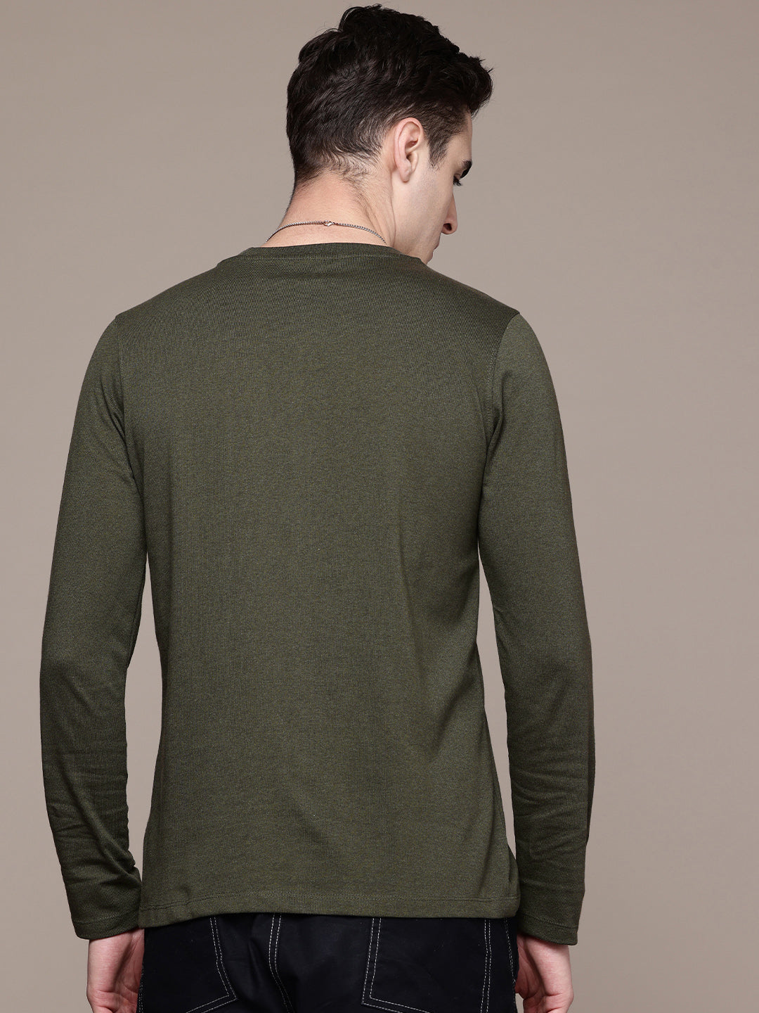 Long Sleeve Olive Green T-Shirt